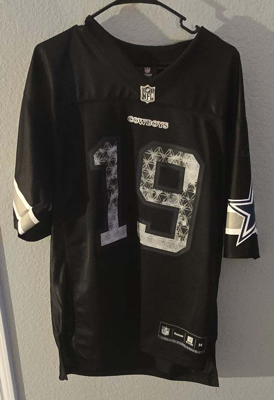 Reebok Dallas Cowboys Miles Austin #19 Blackout Jersey Medium